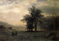 Bierstadt, Albert - Deer in a Landscape